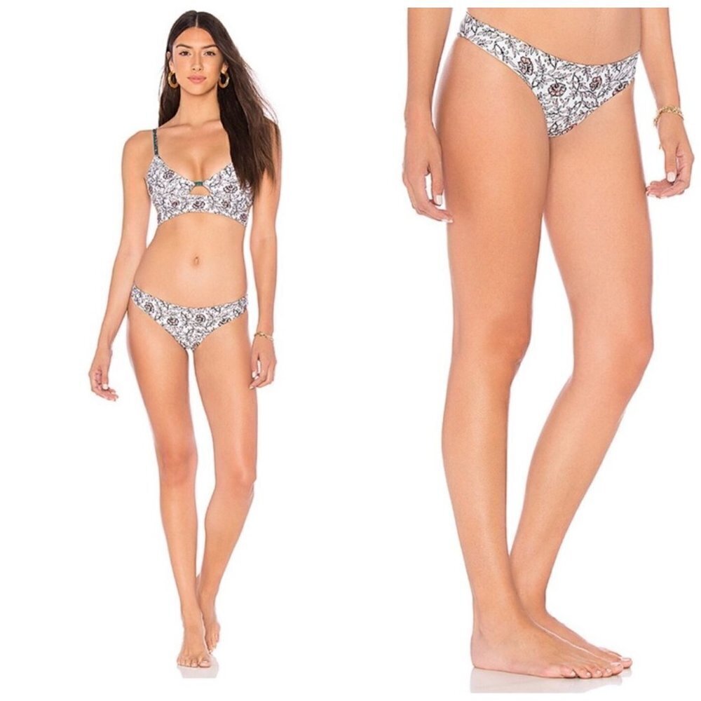 NWT Tavik Ali Mini Swim Bottom in Light Blue Wild Flower - Large